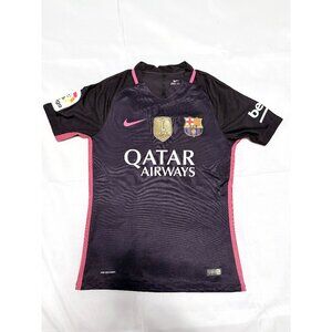 2016-2017 Nike FC Barcelona Jersey Third Away Kit Barca Messi Pink Purple Small